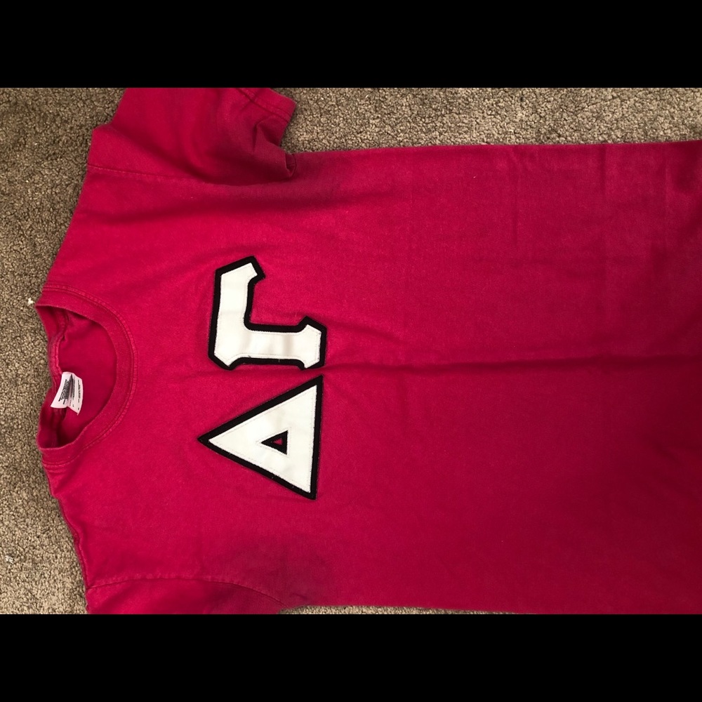 pink dg letters t-shirt